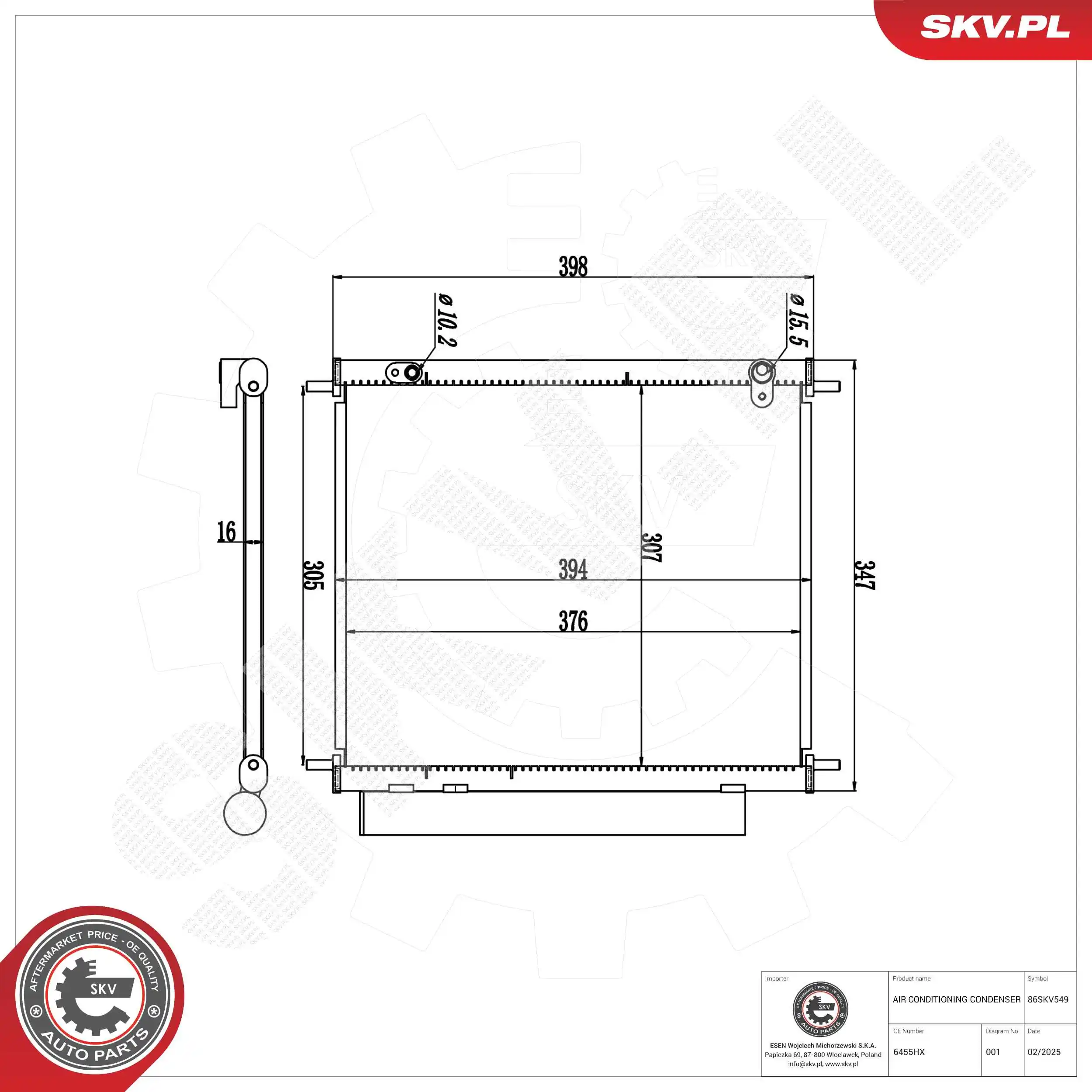Condenser, air conditioning